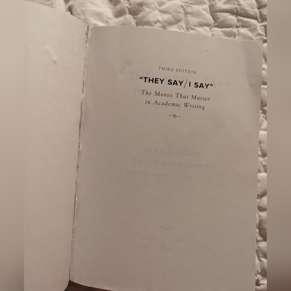 They Say / I Say The Moves That Matter in Academic Writing (Third Edition) Book - Picture 5 of 6